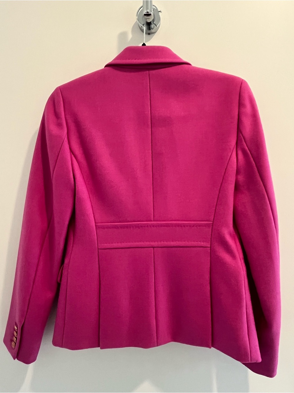 J. Crew Women's Hot Pink Tailored Wool Blazer- size 2 - Picture 5 of 9